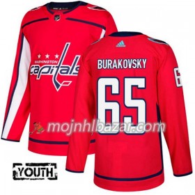 Dresovi Washington Capitals Andre Burakovsky 65 Adidas 2017-2018 Crvena Authentic - Dječji